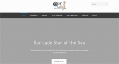 Desktop Screenshot of ourladystarofthesea.net