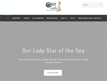 Tablet Screenshot of ourladystarofthesea.net